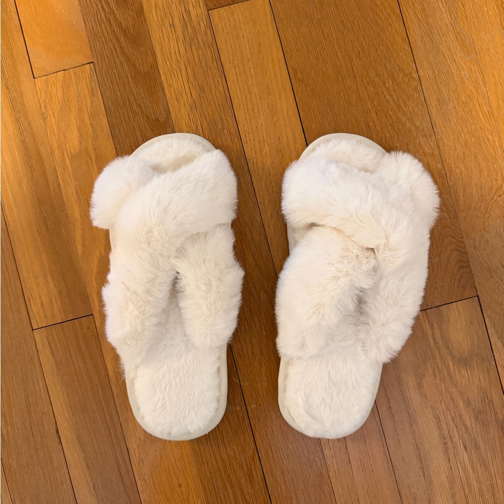 White slippers